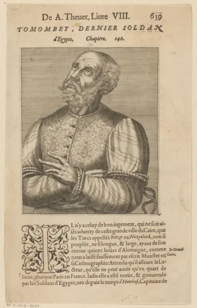 Portret van Tuman Bay II, sultan van Egypte