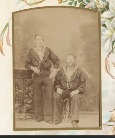 Portret van twee matrozen