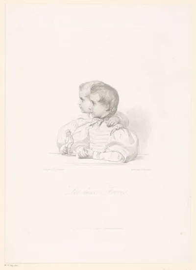 Portret van twee onbekende broers