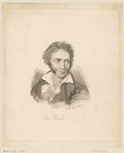 Portret van Ugo Foscolo