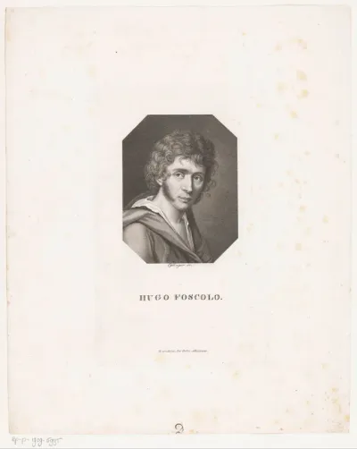 Portret van Ugo Foscolo