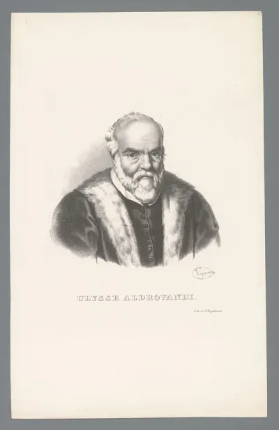 Portret van Ulisse Aldrovandi