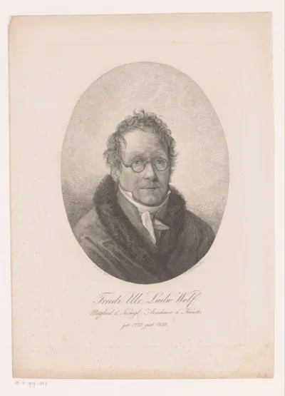 Portret van Ulrich Ludwig Friedrich Wolf