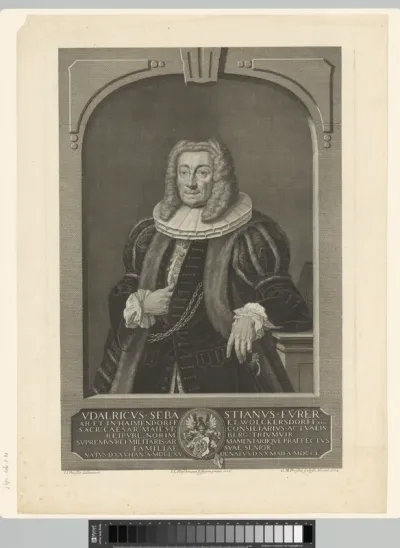 Portret van Ulrich Sebastian Fürer von Haimendorf