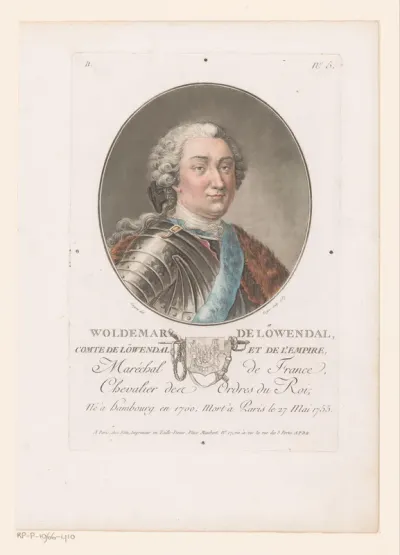 Portret van Ulrich van Löwendal