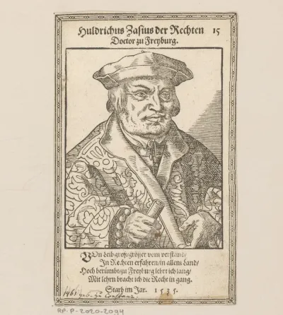 Portret van Ulrich Zasius