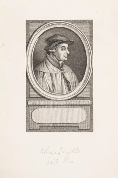 Portret van Ulrich Zwingli