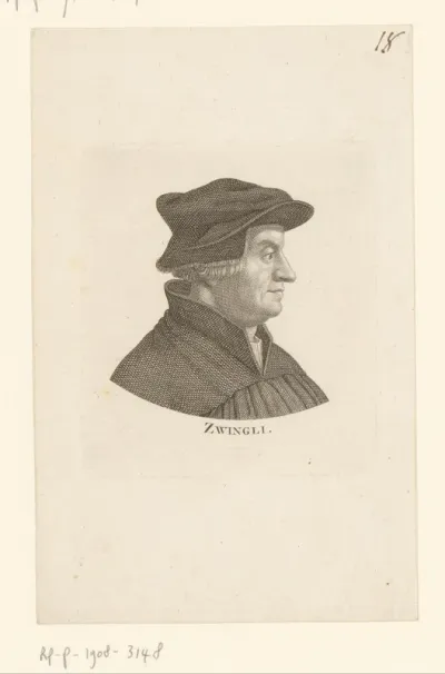 Portret van Ulrich Zwingli