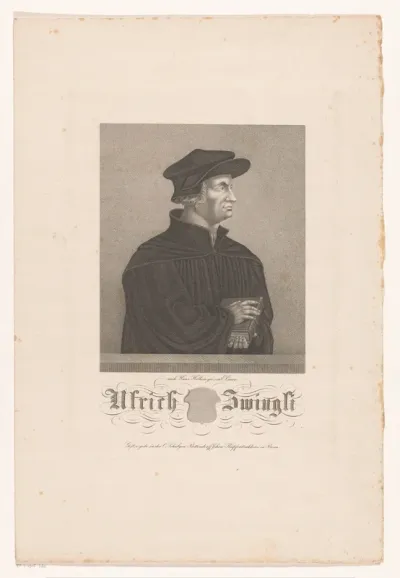 Portret van Ulrich Zwingli