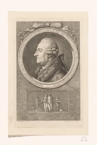 Portret van Urban Friedrich Benedikt Brückmann