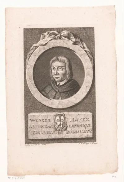 Portret van Václav Hájek z Libočan