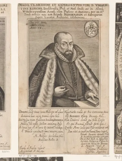 Portret van Valentin Espich op 54-jarige leeftijd