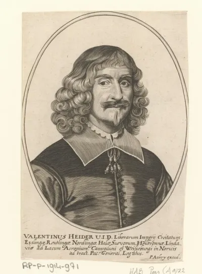 Portret van Valentinus Heider