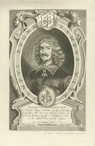 Portret van Valentinus Heider