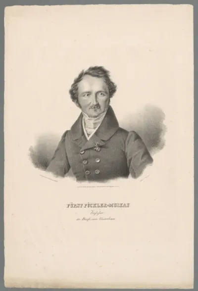 Portret van van Hermann von Pückler-Muskau