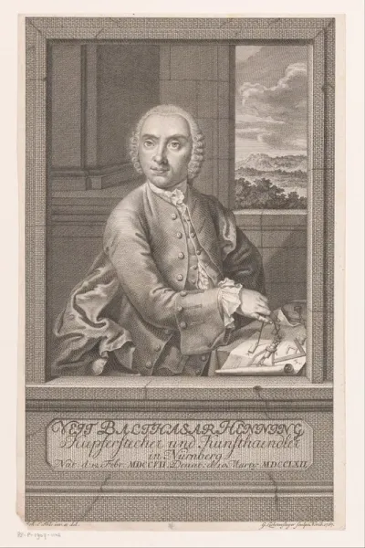 Portret van Veit Balthasar Henning