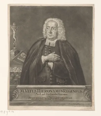 Portret van Veit Hieronymus Regenfuss