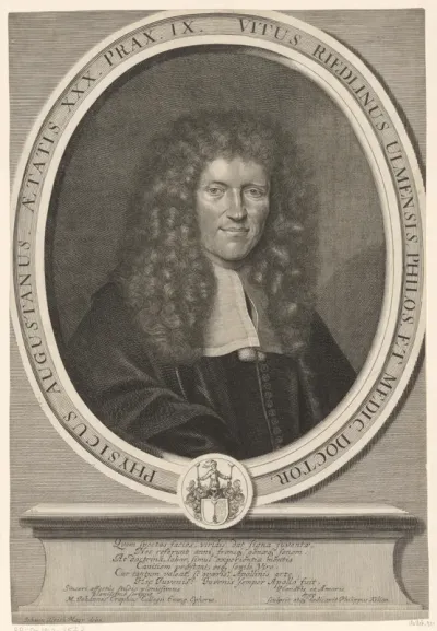 Portret van Veit Riedlin op 30-jarige leeftijd