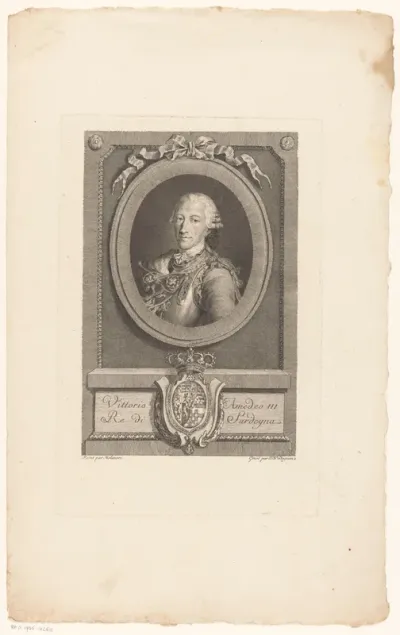 Portret van Victor Amadeus III, koning van Sardinië