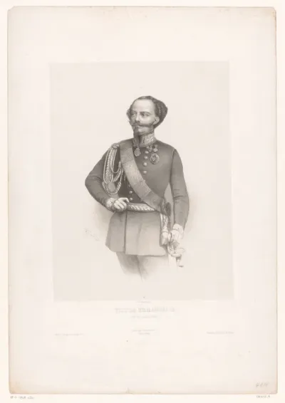 Portret van Victor Emanuel II van Italië