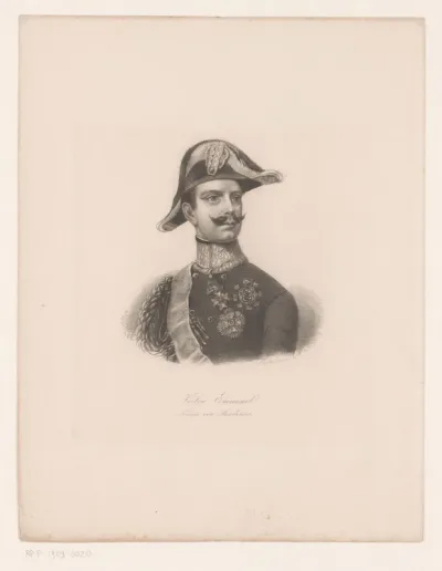 Portret van Victor Emanuel II