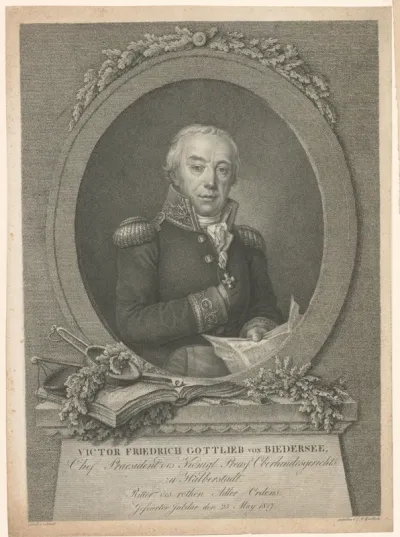 Portret van Victor Friedrich Gottlieb von Biedersee