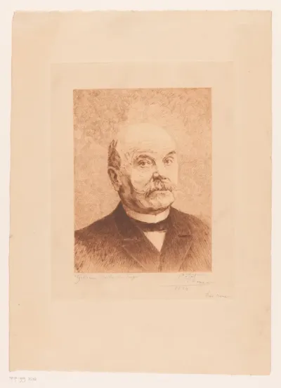 Portret van Victor Gillieaux, naar rechts