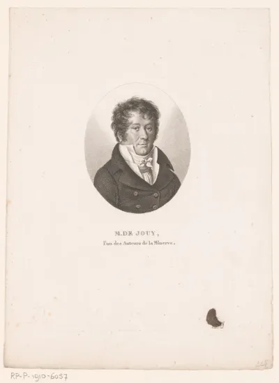 Portret van Victor-Joseph Étienne de Jouy