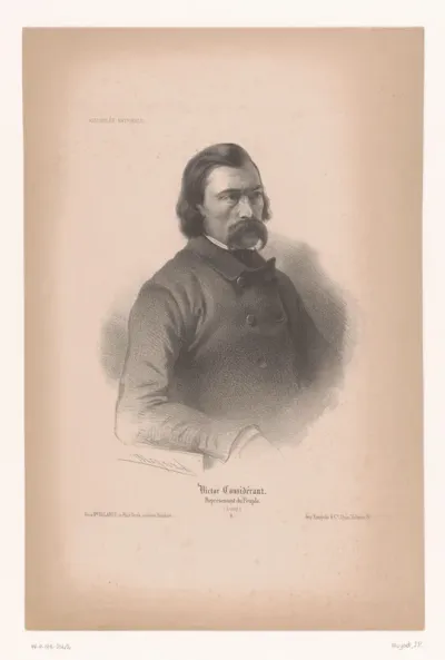 Portret van Victor Prosper Considerant