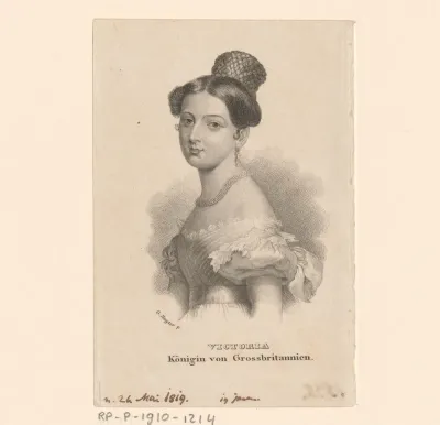 Portret van Victoria, koningin van het Verenigd Koninkrijk