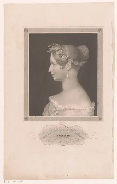Portret van Victoria, koningin van het Verenigd Koninkrijk