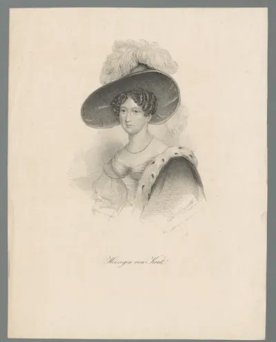 Portret van Victoria van Saksen-Coburg-Saalfeld