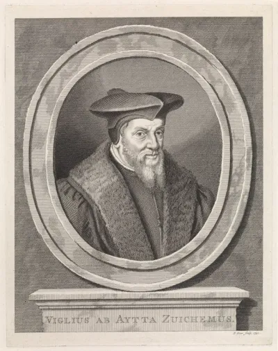 Portret van Viglius Zuichemus Ab Aytta