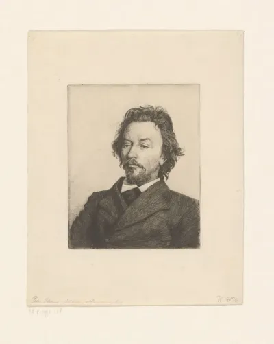 Portret van Vilhelm Hammershoi