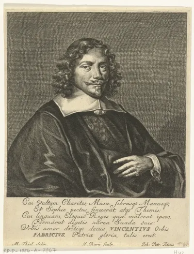 Portret van Vincentius Fabricius