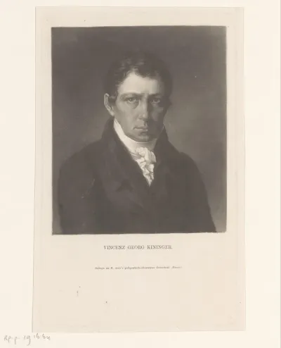 Portret van Vincenz Georg Kininger