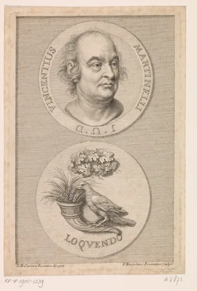 Portret van Vincenzio Martinelli
