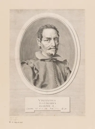 Portret van Vincenzo Giustiniani