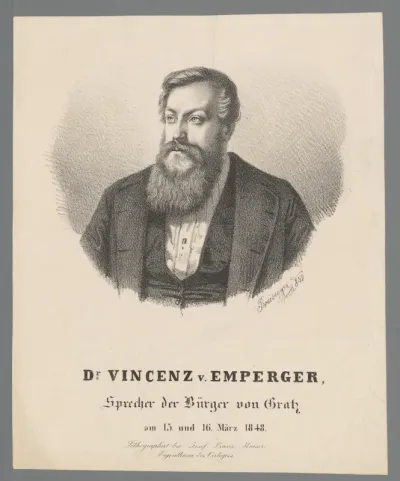 Portret van Vinzenz Benedikt Edler von Emperger
