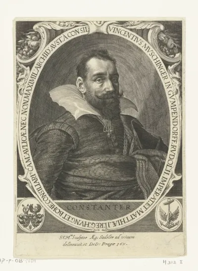 Portret van Vinzenz Muschinger