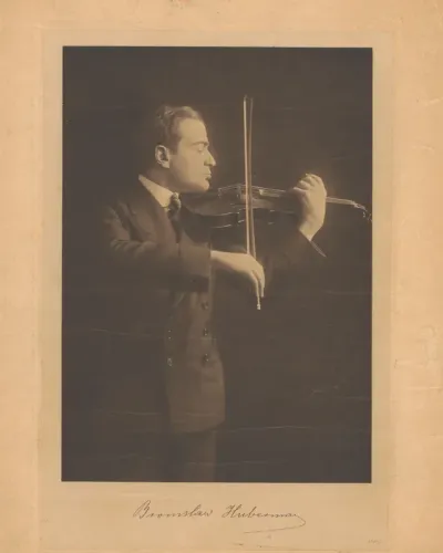 Portret van violist Bronislaw Huberman