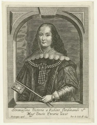 Portret van Vittoria della Rovere, gemalin van Ferdinand II