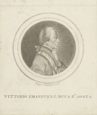 Portret van Vittorio Emanuele I