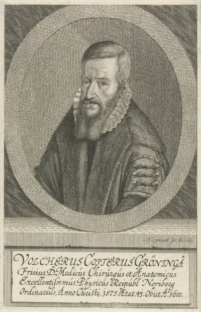 Portret van Volcher Coiterus