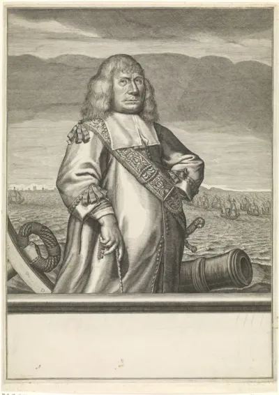 Portret van Volkert Schram, Vice-admiraal van Holland en West-Friesland