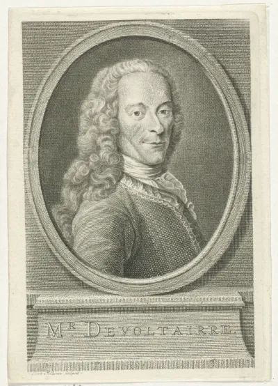 Portret van Voltaire