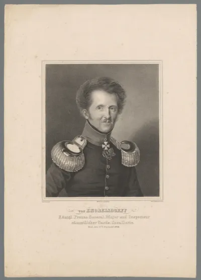 Portret van Von Knobelsdorff