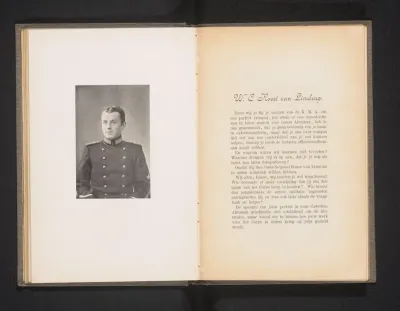 Portret van W.C.Roest van Limburg, cadet-sergeant van de Koninklijke Militaire Academie in Breda