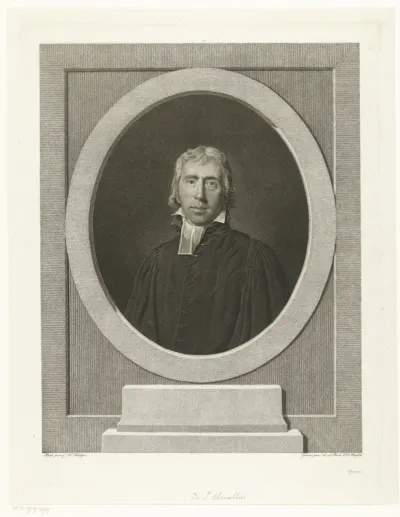 Portret van Waals predikant Pierre Chevalier