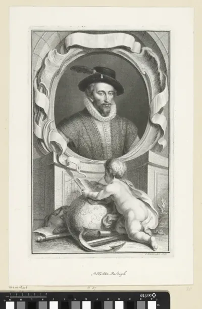 Portret van Walter Raleigh